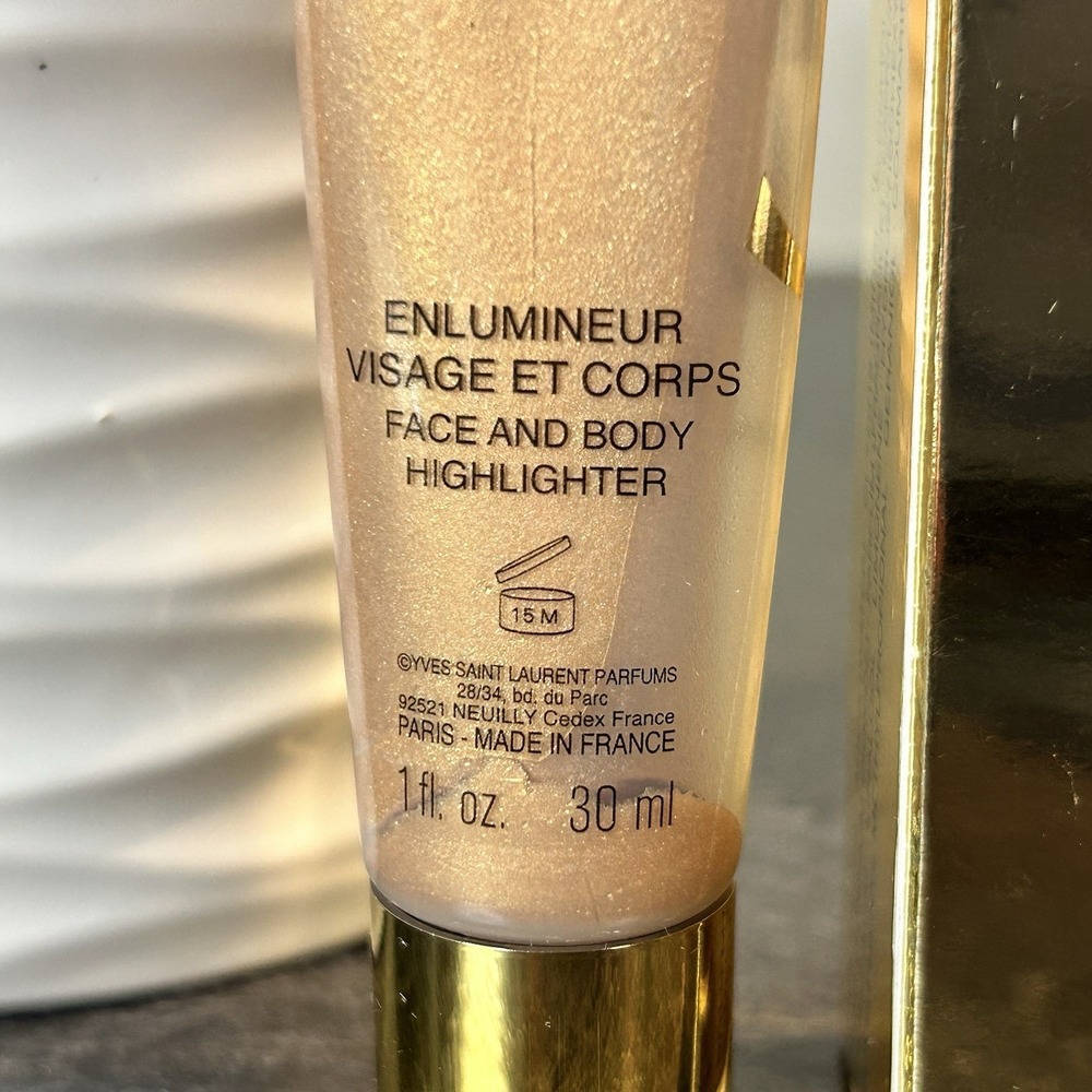 NEW Yves Saint Laurent Eclat D'or Face & Body Gold Highlighter 1 oz Vintage - Picture 4 of 13